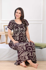 MANGAI Premium RAYON Smocking Nighty | Beautiful Pleated Design | Side Pocket | Stylish Nighty for Trendy Women's | Your Perfect Nightwear Collection's (RYS)