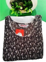 Crush Smocking Nighties for Stylish Women | Soft wrinkled texture Smocking Model | Rounded neck with Side Pocket | Daily wear Nighties for trendy women (PPL)