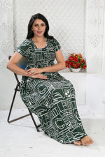 MANGAI Premium RAYON Smocking Nighty | Beautiful Pleated Design | Side Pocket | Stylish Nighty for Trendy Women's | Your Perfect Nightwear Collection's (RYS)