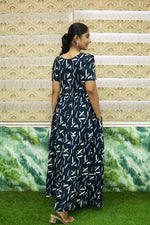 Stylish Arrivals Rayon Gathering Frock Model Night Gown's | Front Adjustable Gathering Style Rope Rope | Puff Sleeve | Trending Collection's for Stylish Women's (GFK)