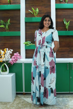 Stylish Arrivals Rayon Gathering Frock Model Night Gown's | Front Adjustable Gathering Style Rope Rope | Puff Sleeve | Trending Collection's for Stylish Women's (GFK)