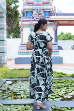 Stylish Arrivals Rayon Gathering Frock Model Night Gown's | Front Adjustable Gathering Style Rope Rope | Double Layer Sleeve | Trending Collection's for Stylish Women's (GFK)