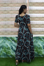 Stylish Arrivals Rayon Gathering Frock Model Night Gown's | Front Adjustable Gathering Style Rope Rope | Puff Sleeve | Trending Collection's for Stylish Women's (GFK)