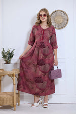 Alpine KURTI Style | Beautiful Stylish KURTI Model | Long 3/4 Sleeve & Side Pocket | Fresh Collection's for Stylish Women's (AK-3/4)