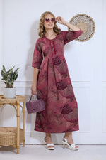 Alpine KURTI Style | Beautiful Stylish KURTI Model | Long 3/4 Sleeve & Side Pocket | Fresh Collection's for Stylish Women's (AK-3/4)