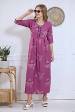 Alpine KURTI Style | Beautiful Stylish KURTI Model | Long 3/4 Sleeve & Side Pocket | Fresh Collection's for Stylish Women's (AK-3/4)