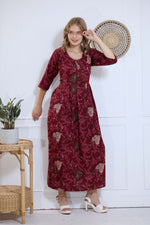 Alpine KURTI Style | Beautiful Stylish KURTI Model | Long 3/4 Sleeve & Side Pocket | Fresh Collection's for Stylish Women's (AK-3/4)