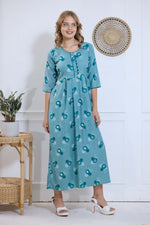 Alpine KURTI Style | Beautiful Stylish KURTI Model | Long 3/4 Sleeve & Side Pocket | Fresh Collection's for Stylish Women's (AK-3/4)