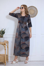 Alpine KURTI Style | Beautiful Stylish KURTI Model | Long 3/4 Sleeve & Side Pocket | Fresh Collection's for Stylish Women's (AK-3/4)