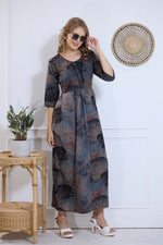 Alpine KURTI Style | Beautiful Stylish KURTI Model | Long 3/4 Sleeve & Side Pocket | Fresh Collection's for Stylish Women's (AK-3/4)