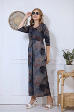 Alpine KURTI Style | Beautiful Stylish KURTI Model | Long 3/4 Sleeve & Side Pocket | Fresh Collection's for Stylish Women's (AK-3/4)