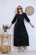 Alpine KURTI Style | Beautiful Stylish KURTI Model | Long 3/4 Sleeve & Side Pocket | Fresh Collection's for Stylish Women's (AK-3/4)