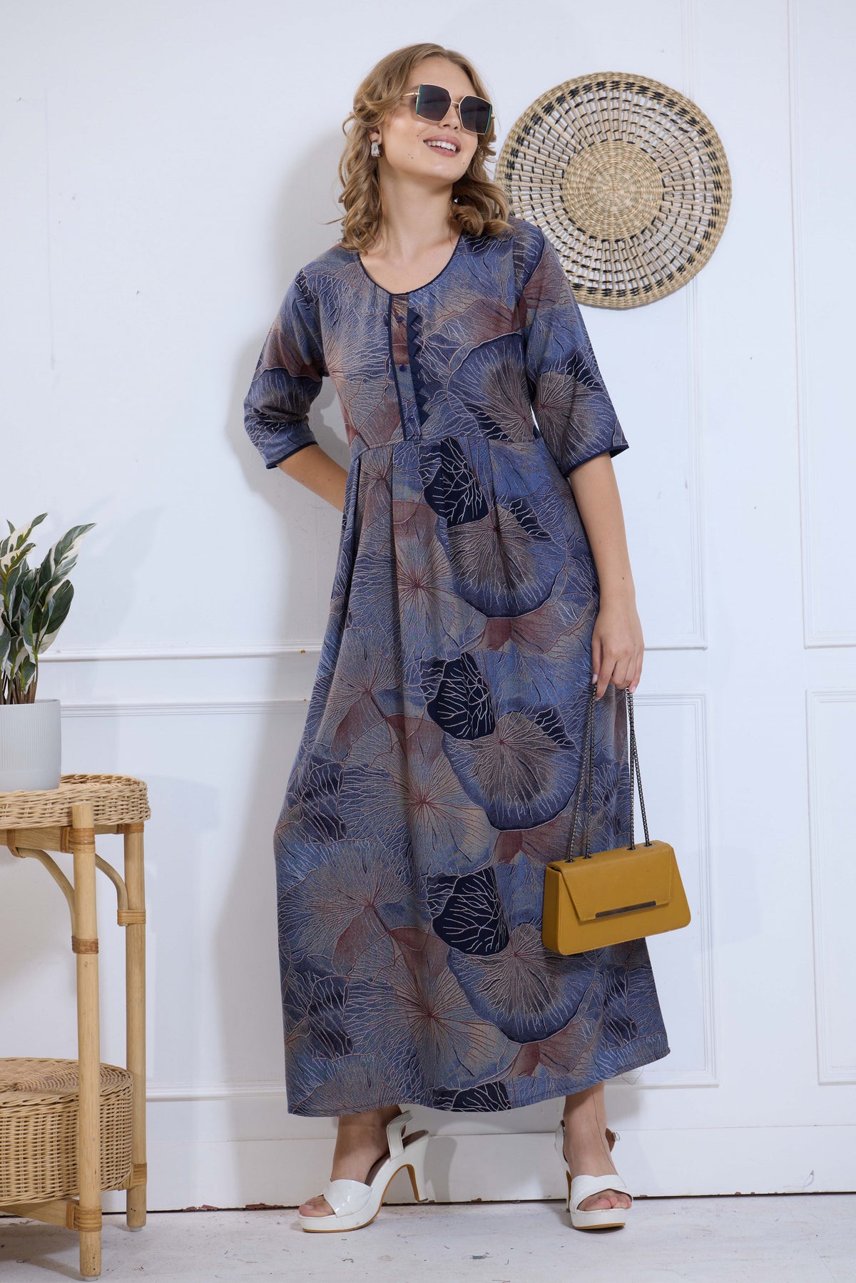 Alpine KURTI Style | Beautiful Stylish KURTI Model | Long 3/4 Sleeve & Side Pocket | Fresh Collection's for Stylish Women's (AK-3/4)