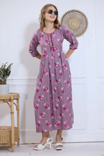 Alpine KURTI Style | Beautiful Stylish KURTI Model | Long 3/4 Sleeve & Side Pocket | Fresh Collection's for Stylish Women's (AK-3/4)