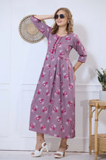 Alpine KURTI Style | Beautiful Stylish KURTI Model | Long 3/4 Sleeve & Side Pocket | Fresh Collection's for Stylish Women's (AK-3/4)