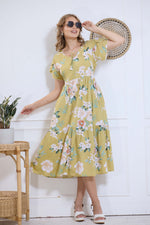 Imported Rayon MAXI FROCK Model Nighties | Fancy Petal Sleeve | Fancy Neck & Side Pocket | Pleated Frock MAXI Style | Trendy Collection's for Stylish Women & Teenage Girl (IRM)