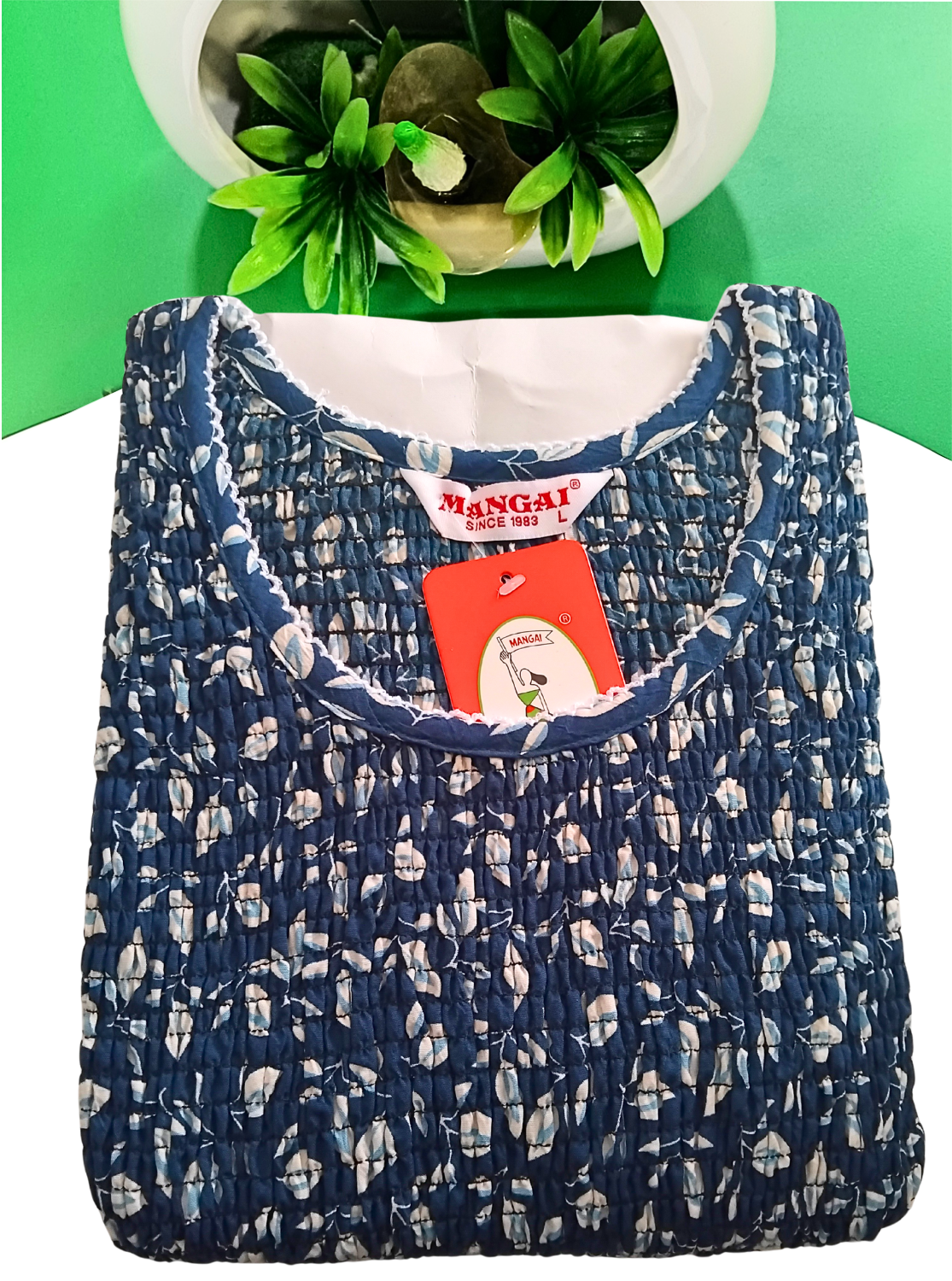 Crush Smocking Nighties for Stylish Women | Soft wrinkled texture Smocking Model | Rounded neck with Side Pocket | Daily wear Nighties for trendy women (PPL)