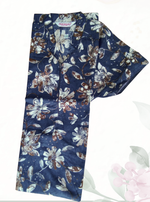 MANGAI Regular Cotton Printed Nighty for Women | Collar Neck Full Length Nighty with Front Zipper & Side Pocket | Half Sleeve Comfort Fit House Wear (ATR)