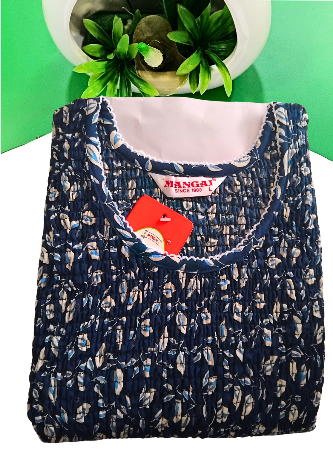 Crush Smocking Nighties for Stylish Women | Soft wrinkled texture Smocking Model | Rounded neck with Side Pocket | Daily wear Nighties for trendy women (PPL)