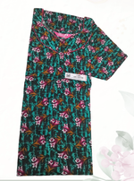MANGAI Daily Wear Casual Comfort Fit Cotton Printed Nighties | Zipper Model with Slit Open | New Arrival's your Perfect Nightwear Companion (DRN)