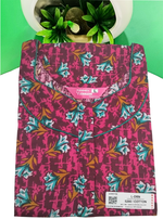 MANGAI Daily Wear Casual Comfort Fit Cotton Printed Nighties | Zipper Model with Slit Open | New Arrival's your Perfect Nightwear Companion (DRN)