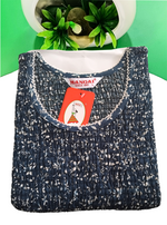 Crush Smocking Nighties for Stylish Women | Soft wrinkled texture Smocking Model | Rounded neck with Side Pocket | Daily wear Nighties for trendy women (PPL)