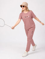 Trendy Rose Pink Tencel Lounge Set for Women - Mangai Nighties
