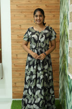 Stylish Arrivals Rayon Gathering Frock Model Night Gown's | Front Adjustable Gathering Style Rope Rope | Double Layer Sleeve | Trending Collection's for Stylish Women's (GFK)