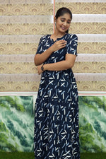 Stylish Arrivals Rayon Gathering Frock Model Night Gown's | Front Adjustable Gathering Style Rope Rope | Puff Sleeve | Trending Collection's for Stylish Women's (GFK)