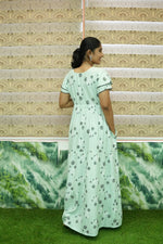 Stylish Arrivals Rayon Gathering Frock Model Night Gown's | Front Adjustable Gathering Style Rope Rope | Double Layer Sleeve | Trending Collection's for Stylish Women's (GFK)