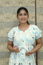 Stylish Arrivals Rayon Gathering Frock Model Night Gown's | Front Adjustable Gathering Style Rope Rope | Double Layer Sleeve | Trending Collection's for Stylish Women's (GFK)