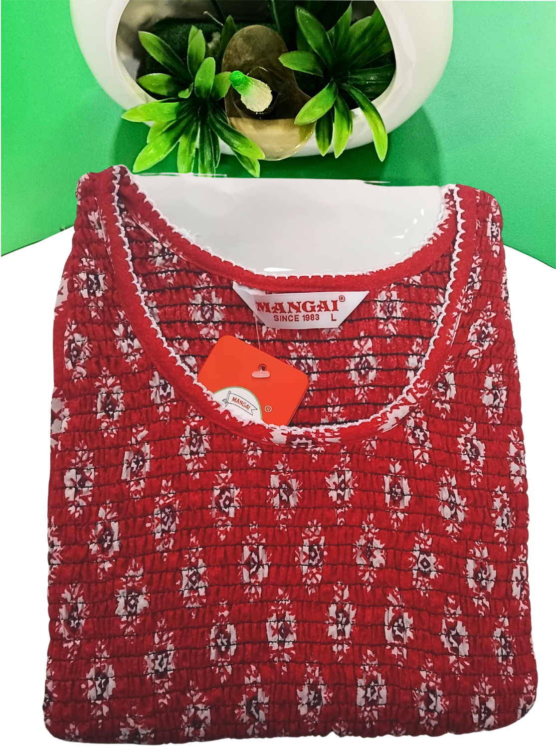 Crush Smocking Nighties for Stylish Women | Soft wrinkled texture Smocking Model | Rounded neck with Side Pocket | Daily wear Nighties for trendy women (PPL)