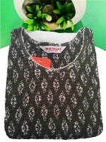 Crush Smocking Nighties for Stylish Women | Soft wrinkled texture Smocking Model | Rounded neck with Side Pocket | Daily wear Nighties for trendy women (PPL)