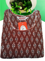 Crush Smocking Nighties for Stylish Women | Soft wrinkled texture Smocking Model | Rounded neck with Side Pocket | Daily wear Nighties for trendy women (PPL)