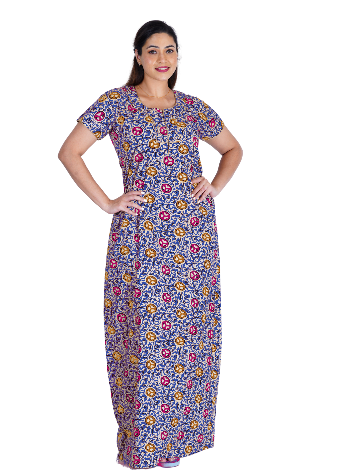 Buy Premium Cotton Printed Nighties Online