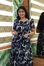 Stylish Arrivals Rayon Gathering Frock Model Night Gown's | Front Adjustable Gathering Style Rope Rope | Puff Sleeve | Trending Collection's for Stylish Women's (GFK)