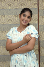 Stylish Arrivals Rayon Gathering Frock Model Night Gown's | Front Adjustable Gathering Style Rope Rope | Double Layer Sleeve | Trending Collection's for Stylish Women's (GFK)