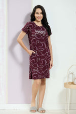 MANGAI New Stylish And Trendy Hosiery Short Nighty For Women | Special Sleep Wear | Half Nighty for Stylish Women and Teenage Girl's a Perfect Nightwear (HHN)