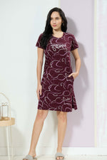 MANGAI New Stylish And Trendy Hosiery Short Nighty For Women | Special Sleep Wear | Half Nighty for Stylish Women and Teenage Girl's a Perfect Nightwear (HHN)