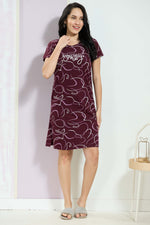 MANGAI New Stylish And Trendy Hosiery Short Nighty For Women | Special Sleep Wear | Half Nighty for Stylish Women and Teenage Girl's a Perfect Nightwear (HHN)