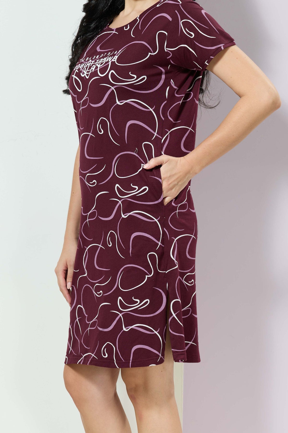 MANGAI New Stylish And Trendy Hosiery Short Nighty For Women | Special Sleep Wear | Half Nighty for Stylish Women and Teenage Girl's a Perfect Nightwear (HHN)