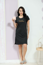 MANGAI New Stylish And Trendy Hosiery Short Nighty For Women | Special Sleep Wear | Half Nighty for Stylish Women and Teenage Girl's a Perfect Nightwear (HHN)