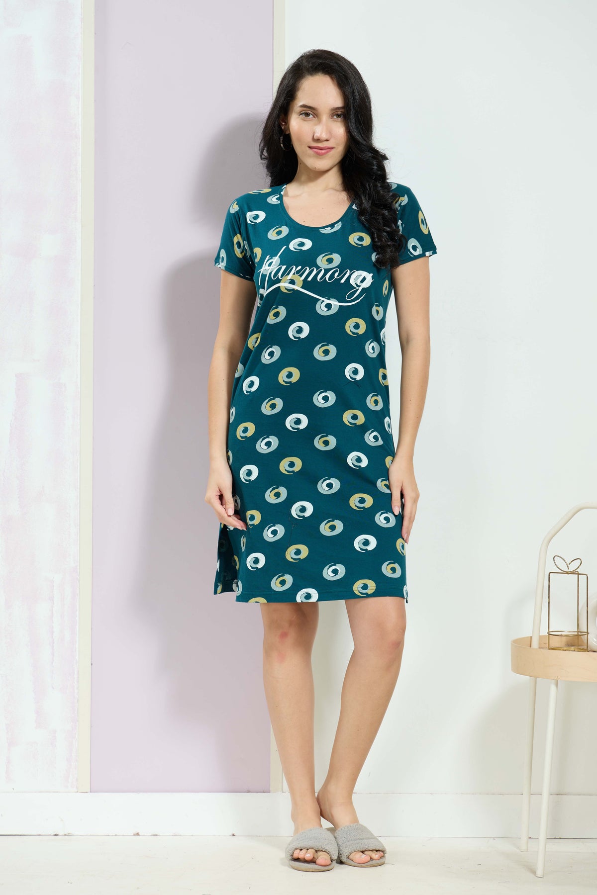 MANGAI New Stylish And Trendy Hosiery Short Nighty For Women | Special Sleep Wear | Half Nighty for Stylish Women and Teenage Girl's a Perfect Nightwear (HHN)