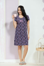 MANGAI New Stylish And Trendy Hosiery Short Nighty For Women | Special Sleep Wear | Half Nighty for Stylish Women and Teenage Girl's a Perfect Nightwear (HHN)