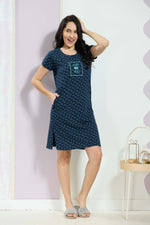 MANGAI New Stylish And Trendy Hosiery Short Nighty For Women | Special Sleep Wear | Half Nighty for Stylish Women and Teenage Girl's a Perfect Nightwear (HHN)