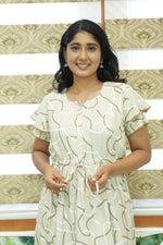 Stylish Arrivals Rayon Gathering Frock Model Night Gown's | Front Adjustable Gathering Style Rope Rope | Double Layer Sleeve | Trending Collection's for Stylish Women's (GFK)