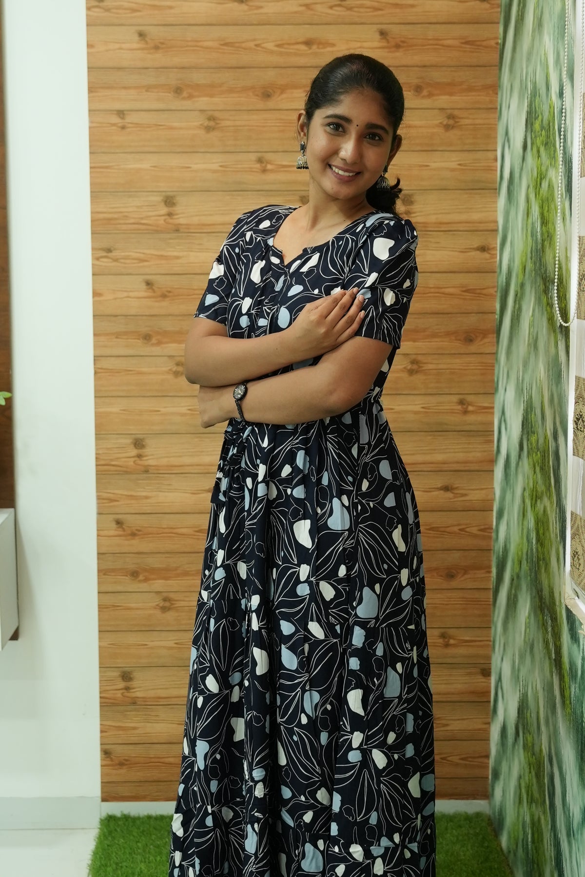 Stylish Arrivals Rayon Gathering Frock Model Night Gown's | Front Adjustable Gathering Style Rope Rope | Puff Sleeve | Trending Collection's for Stylish Women's (GFK)