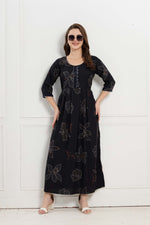 Alpine KURTI Style | Beautiful Stylish KURTI Model | Long 3/4 Sleeve & Side Pocket | Fresh Collection's for Stylish Women's (AK-3/4)