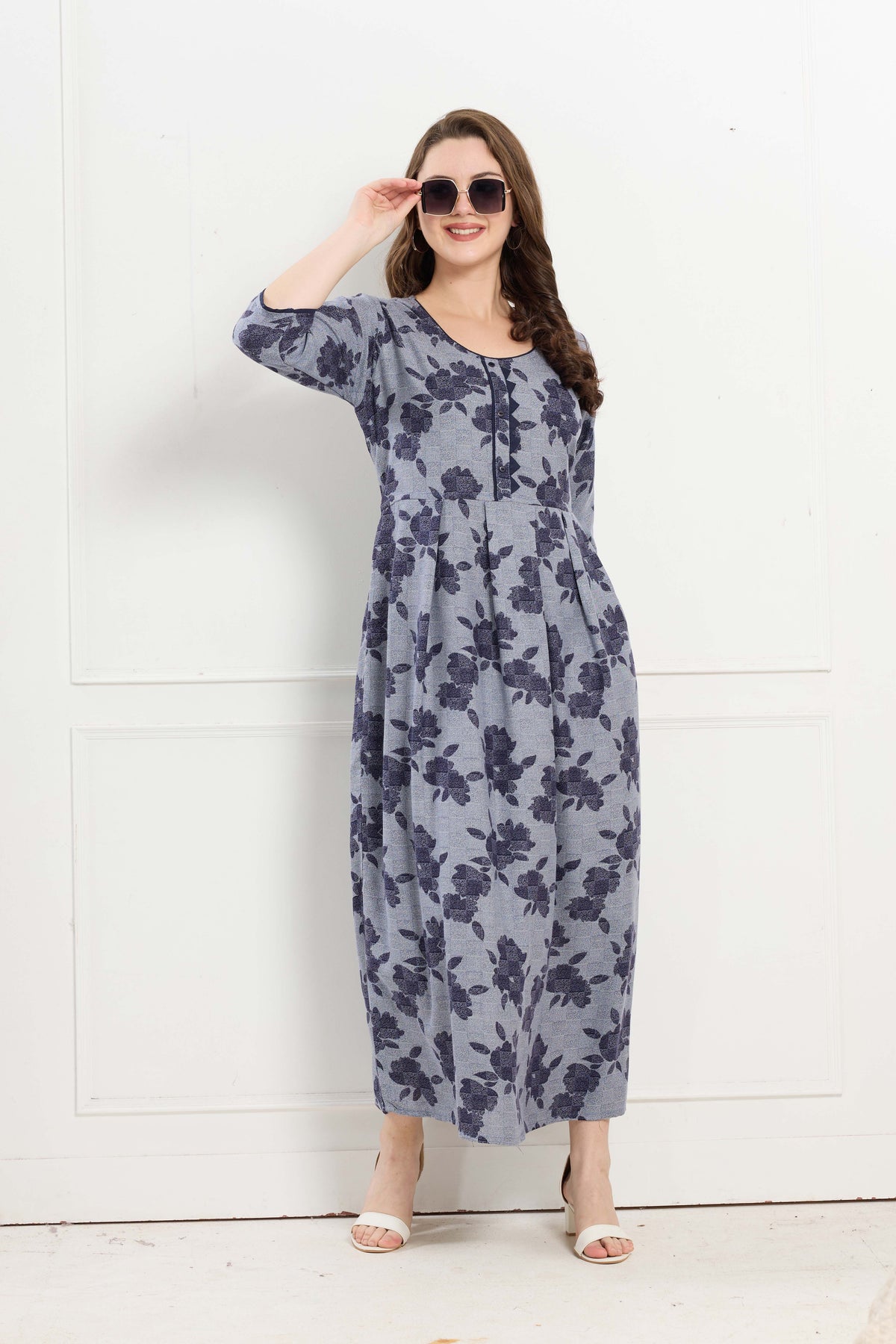 Alpine KURTI Style | Beautiful Stylish KURTI Model | Long 3/4 Sleeve & Side Pocket | Fresh Collection's for Stylish Women's (AK-3/4)