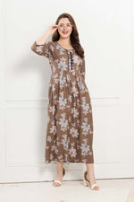 Alpine KURTI Style | Beautiful Stylish KURTI Model | Long 3/4 Sleeve & Side Pocket | Fresh Collection's for Stylish Women's (AK-3/4)